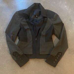 Bebe Black and Gray Women's Blazer